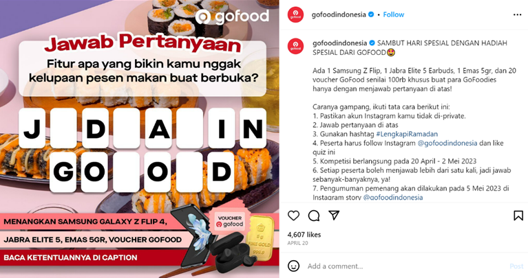 Giveaway juga berguna untuk membangun customer relationship.