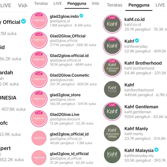 Strategi multi akun brand