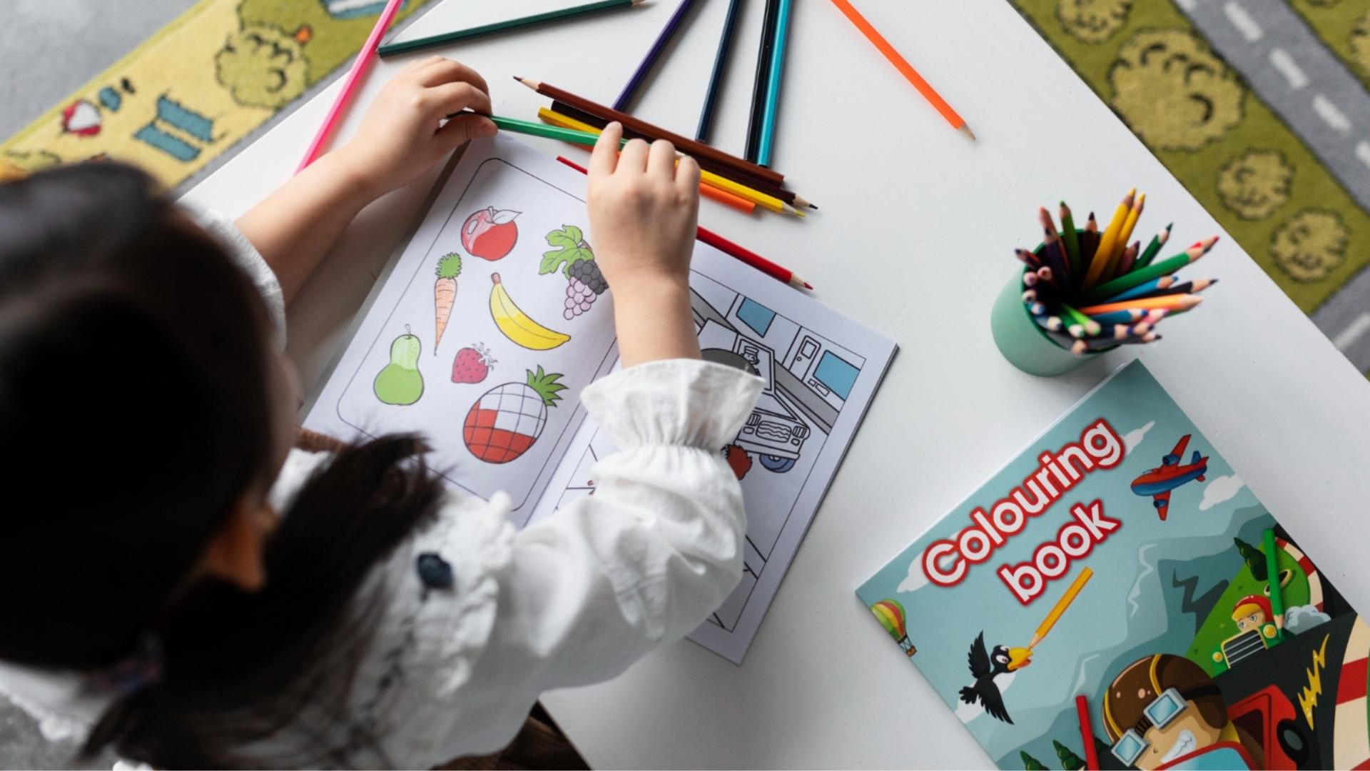 Ilustrasi Buku Mewarnai 